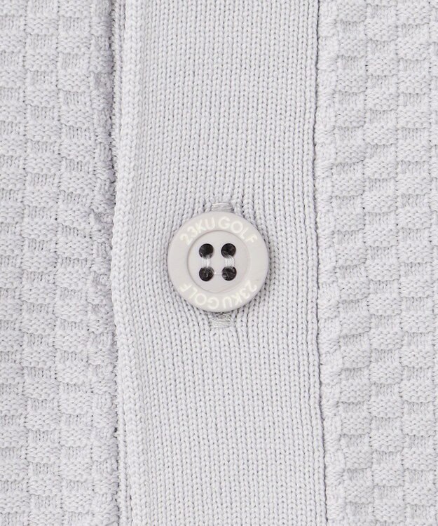 23区GOLF 【MEN】【ウォッシャブル】ニットカーデガン 軽く羽織れて動きやすい 日常使いに便利 ライトグレー系