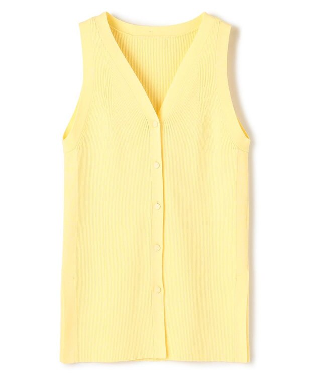 uncrave リブニット 2WAYタンクトップ イエロー