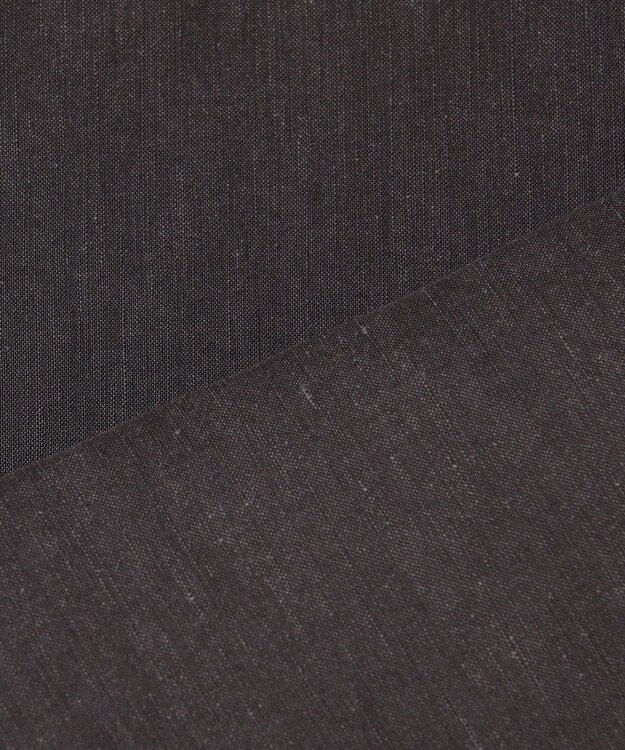 23区 L 【洗える】リネンレーヨンストレッチ ブルゾン ダークブラウン系