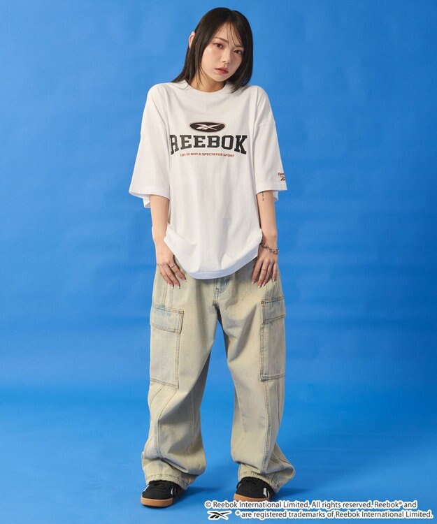 WEGO 【ユニセックス着用ITEM】別注ReebokグラフィックT（SS） ホワイト