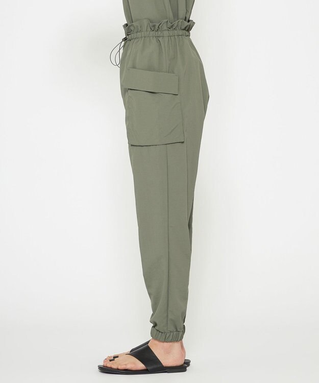 uncrave 【撥水・洗濯機洗い可】ライトプルーフナイロン パンツ（uncrave WHITE） カーキ