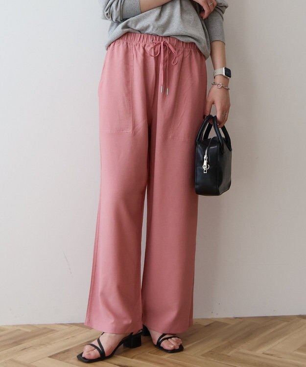 AMERICAN HOLIC 【接触冷感】ベイカーリラックスパンツ Pink