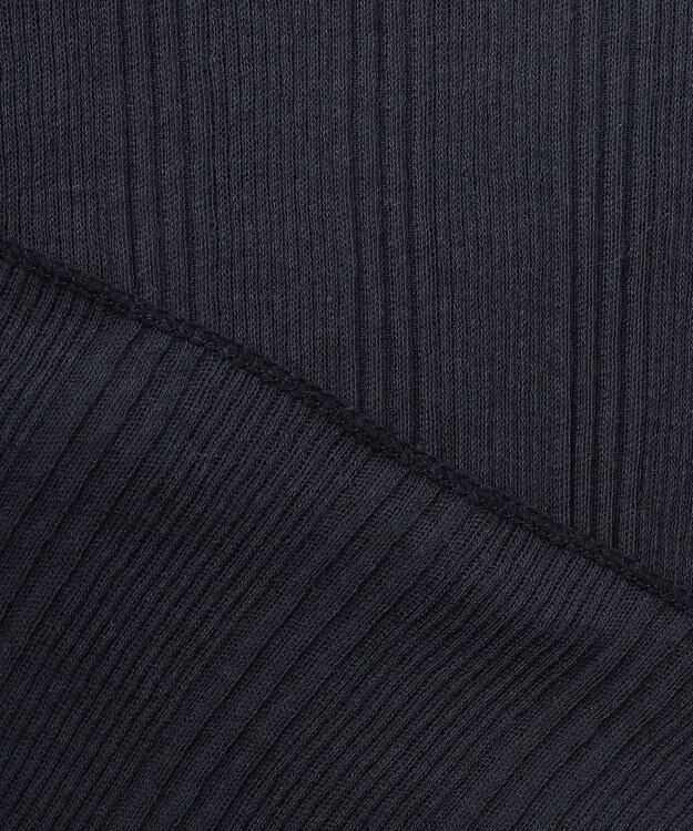 uncrave 【手洗い可】シアー ランダムリブ ノースリーブ カットソー（uncrave STANDARD） アッシュネイビー