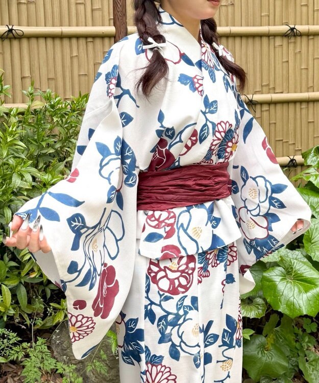 WEGO 【花火大会/お祭り】2WAY浴衣 柄7