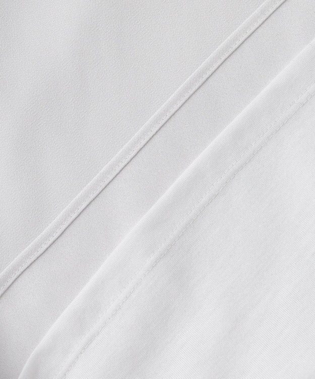 J.PRESS LADIES S ジョーゼット ボウタイ カットソー ライトグレー系