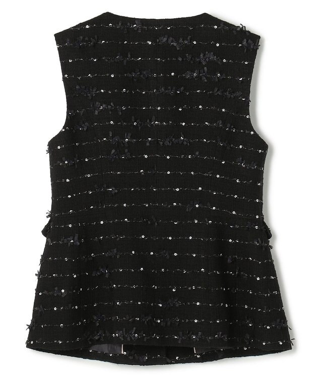 TOCCA 【八木アリサさん着用】【消臭】FLOWER HIDE AND SEEK ジレ ブラック系