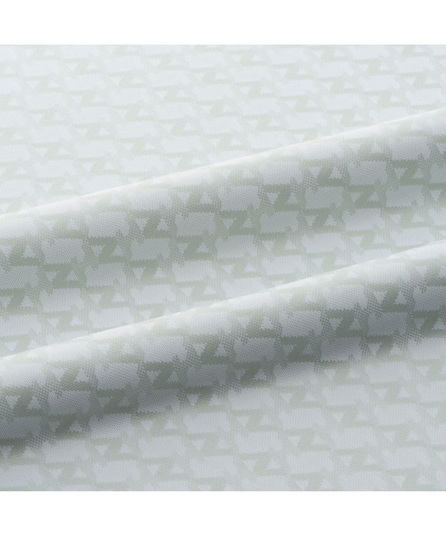 ZERO HALLIBURTON モノグラム柄 ポロシャツ ZHG-M6S8  85195 ホワイト