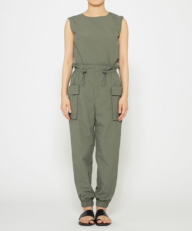 uncrave 【撥水・洗濯機洗い可】ライトプルーフナイロン パンツ（uncrave WHITE） カーキ