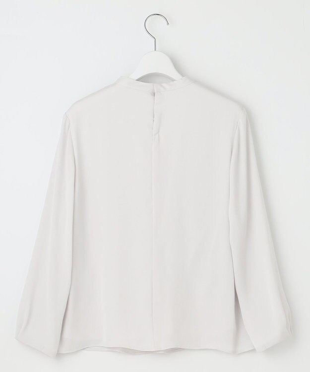 J.PRESS LADIES S ジョーゼット ボウタイ カットソー ライトグレー系