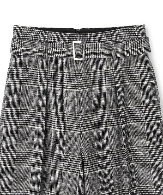 uncrave モールチェック ワイドパンツ グレーチェック