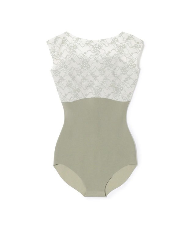 Chacott ノースリーブレオタード カーキ