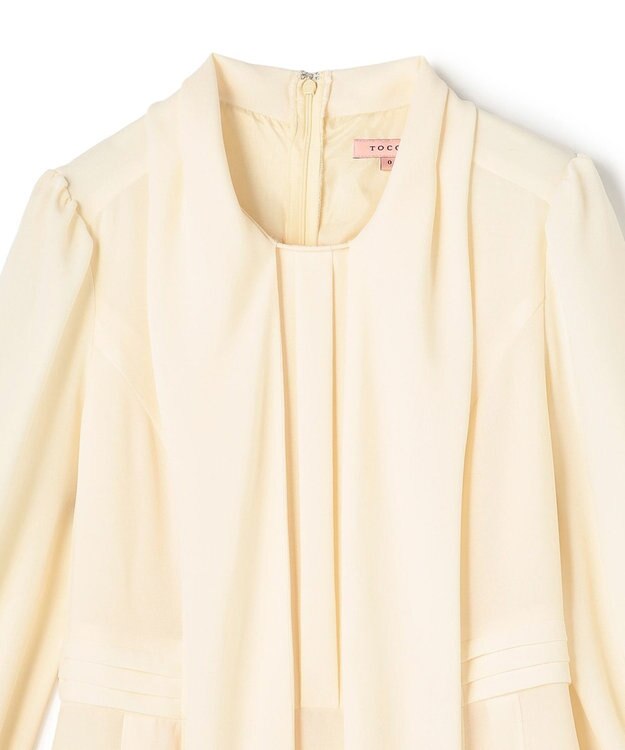 TOCCA 【宮本茉由さん着用】PROMISE RIBBON ROSETTE ドレス イエロー系