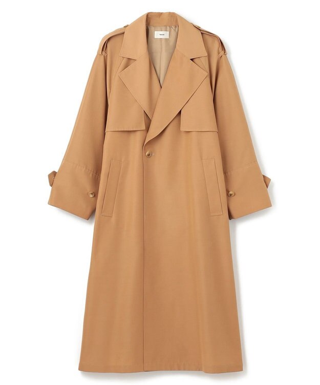 NAVE 【ReNAVE・セットアップ可/撥水加工/防シワ】ポリエステルタッサー コート キャメル系