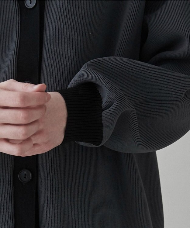 WEGO クリアライトリバーシブルカーディガン ブラック