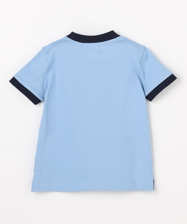J.PRESS KIDS 【100-130cm】ビックロゴリンガー 半袖Ｔシャツ サックスブルー