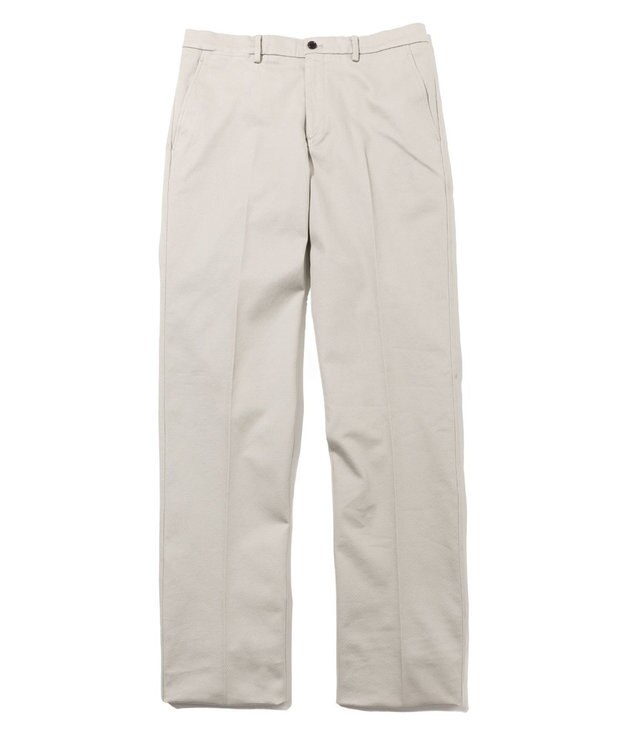 J.PRESS MEN 端正で快適【ストレッチ / オンオフ兼用】トリコチン ステムテーパード パンツ_26年モデル ライトグレー系