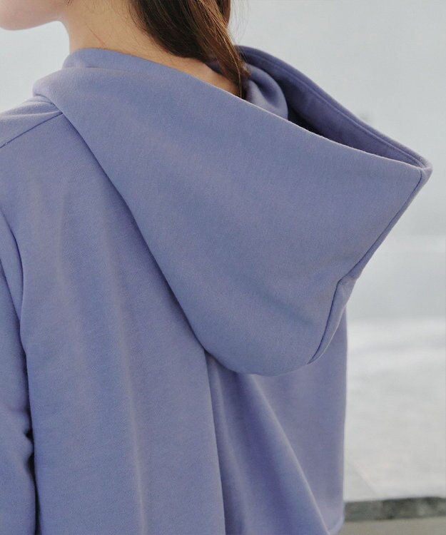 Tiaclasse 【洗える】裏毛バックフレアパーカー ラベンダー