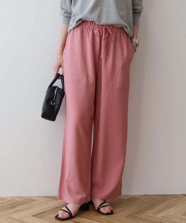 AMERICAN HOLIC 【接触冷感】ベイカーリラックスパンツ Pink