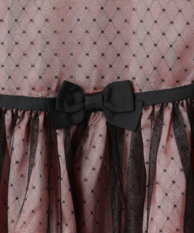 組曲 KIDS 【150-160㎝】チュールドット ドレス ピンク系5