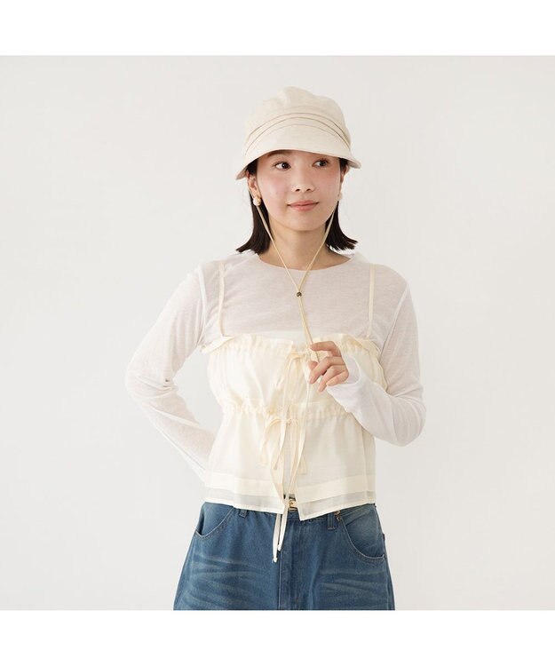 林八百吉商店 Sutto Hat 綿麻すっとキャスケット ナチュラル