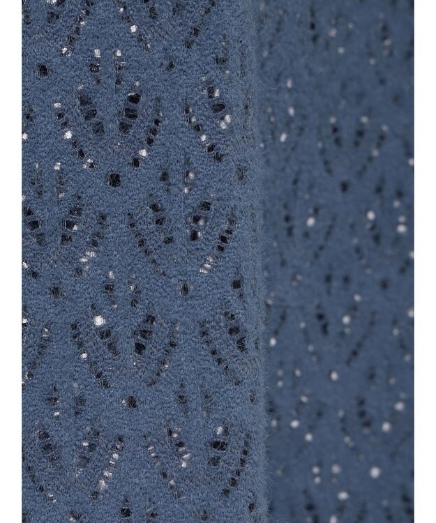 earth music&ecology 起毛レースハイネックインナー Blue