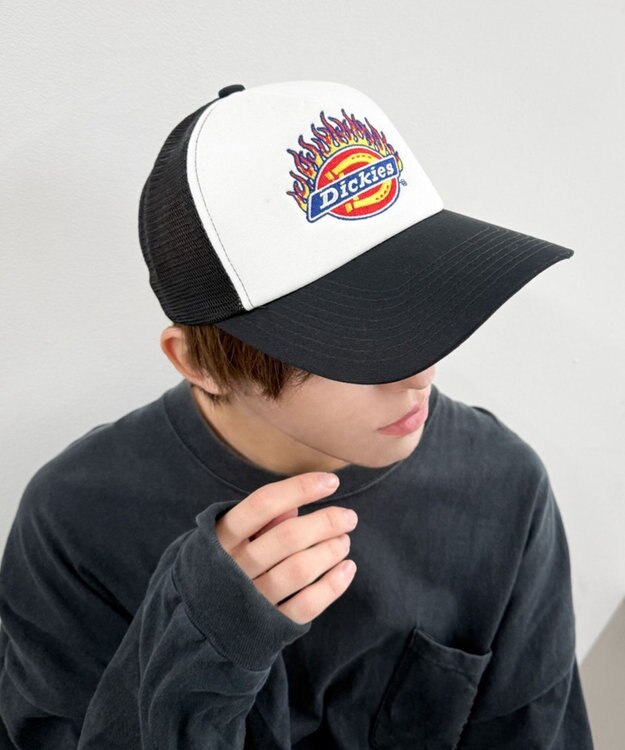 WEGO Dickies　DK　EX　FIRE　ICON　MESH　CAP ブラック