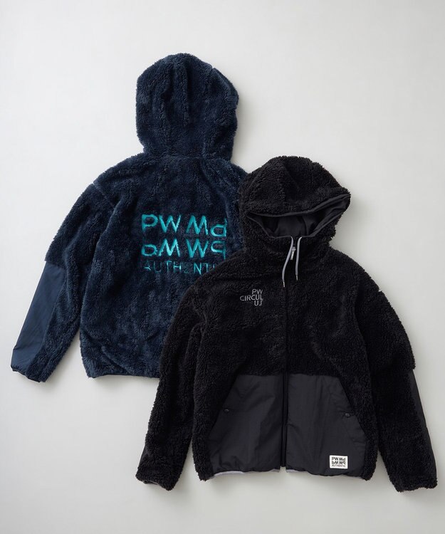 PW CIRCULUS 【MEN】フェイクファーブルゾン ブラック系
