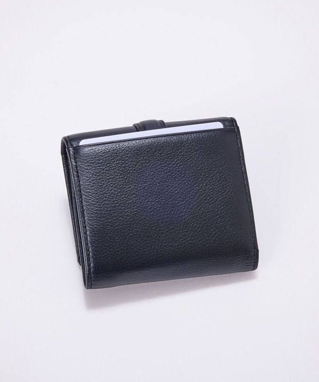 TOPKAPI 【TREASURE TOPKAPI】ソフトレザー ベルトデザイン 三つ折り財布　 ブラック