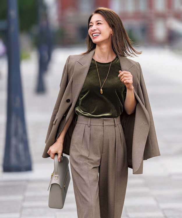 UNFILO L ダブルブレスト ジャケット ハウンドトゥース