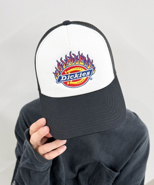 WEGO Dickies　DK　EX　FIRE　ICON　MESH　CAP ブラック