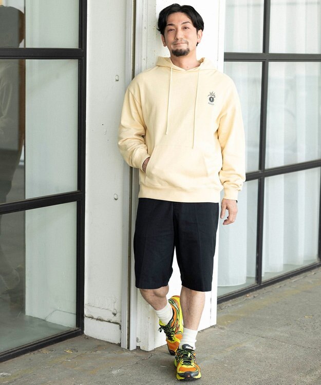 NAVE 【xNAVE】Six Sence Recordコラボ グラフィックフーディスウェット ライトイエロー系