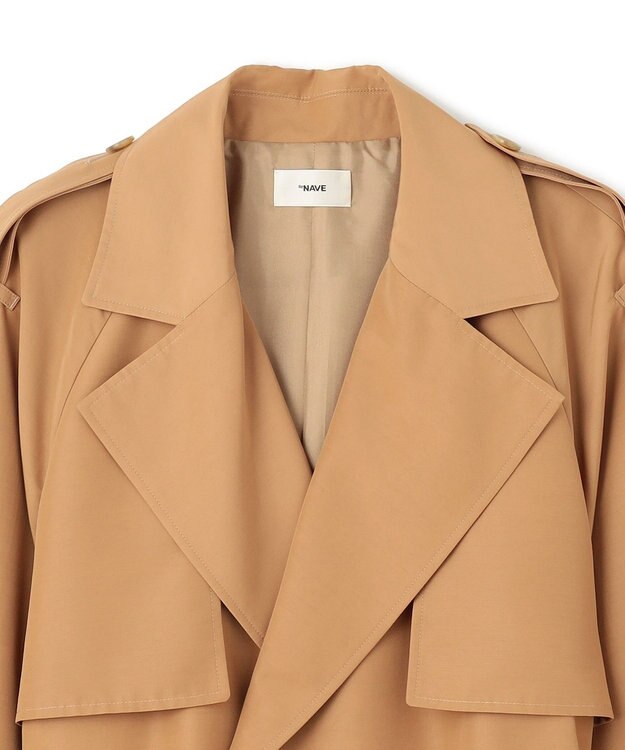 NAVE 【ReNAVE・セットアップ可/撥水加工/防シワ】ポリエステルタッサー コート キャメル系