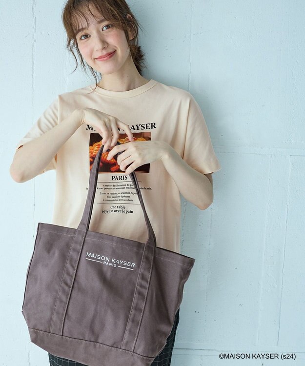 ANY 【MAISON KAYSERコラボ】刺繍ロゴトートバッグ チャコール