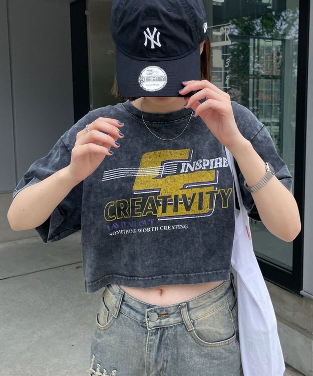 WEGO ヴィンテージウォッシュショートT 柄3