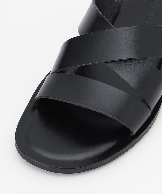 JOSEPH ABBOUD MOUNTAIN 【SPACE】レザーサンダル ブラック系