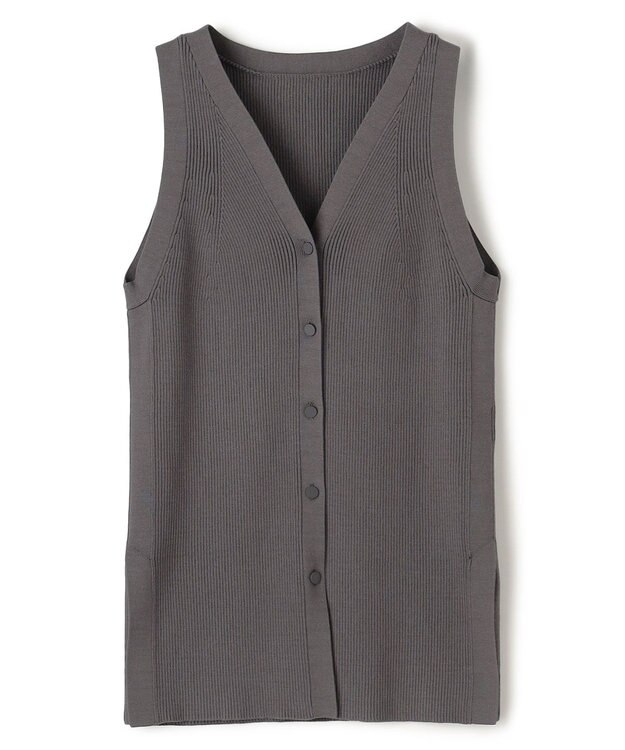 uncrave リブニット 2WAYタンクトップ スレート