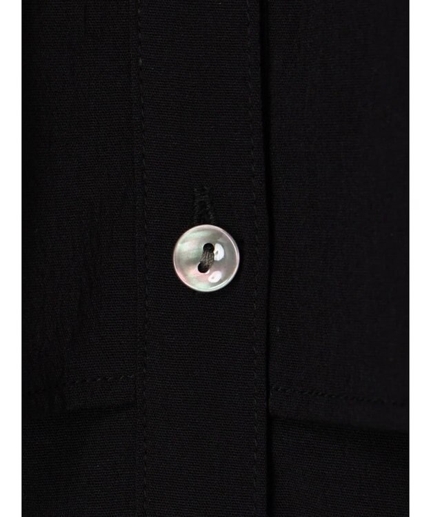 CRAFT STANDARD BOUTIQUE レーヨンデシンフリルチュニック Black