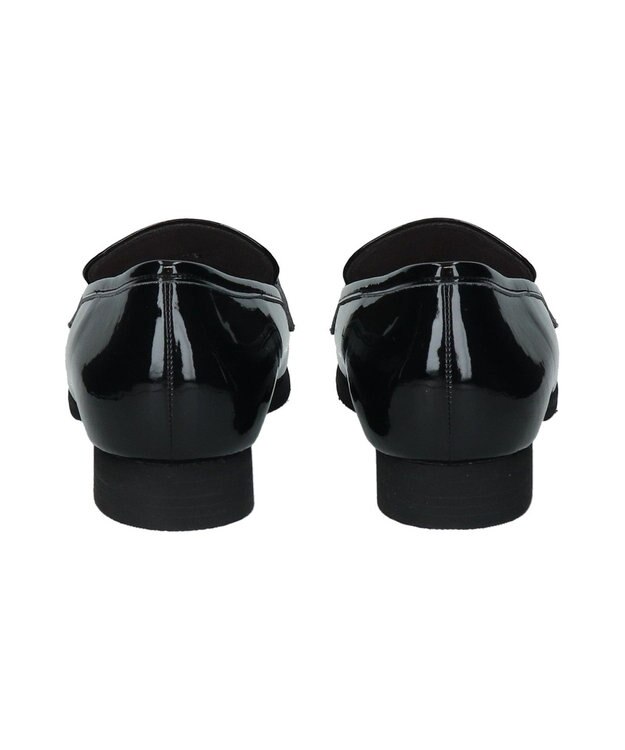 Bridget Birkin 【Bridget Birkin】チェーンアクセサリーローファー ブラックエナメル