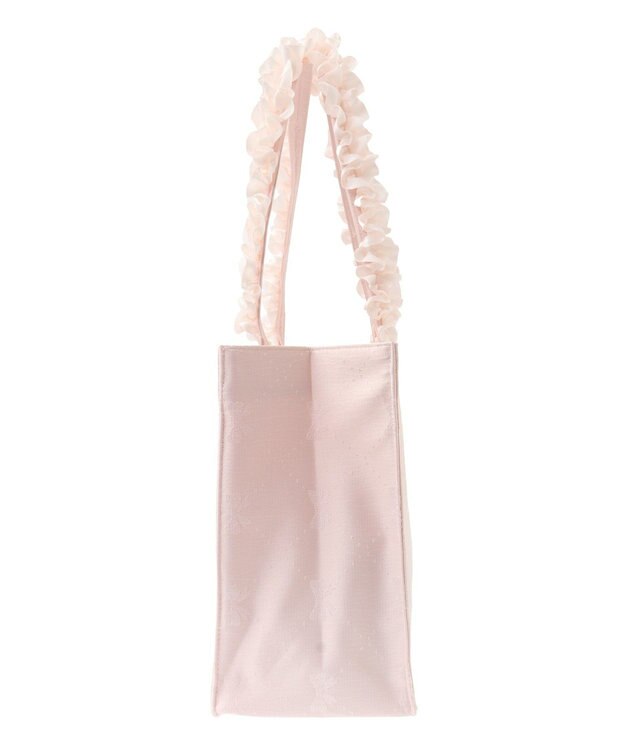 Maison de FLEUR EC限定リボン柄ジャカードスクエアトートM Pink