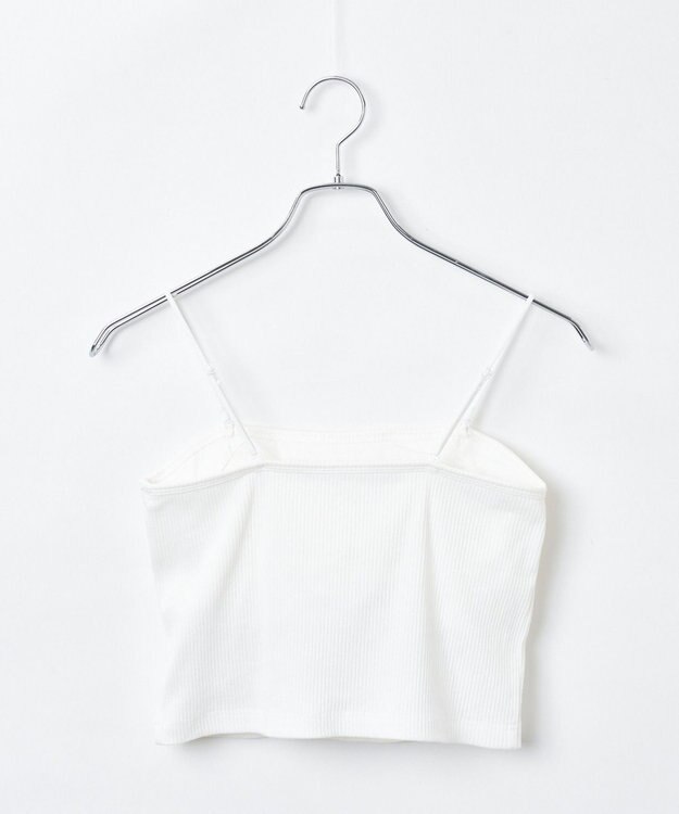 WEGO 【カップ付き】なちゅ盛れカップインショートキャミ オフホワイト