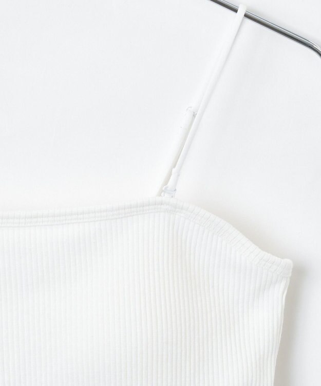 WEGO 【カップ付き】なちゅ盛れカップインショートキャミ オフホワイト