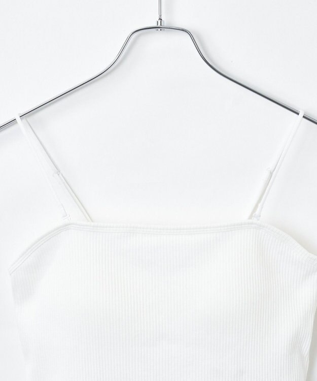 WEGO 【カップ付き】なちゅ盛れカップインショートキャミ オフホワイト