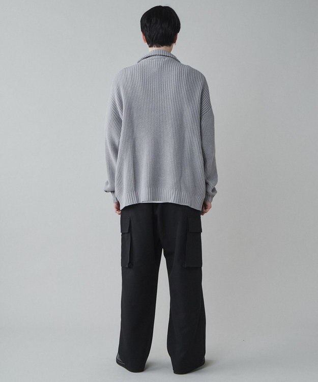 WEGO トロミ　ルーズカーゴスラックス ブラック