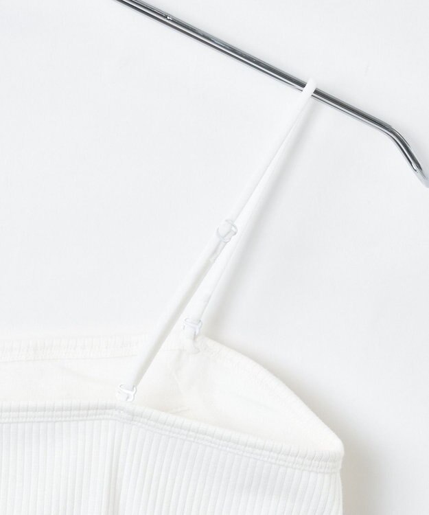 WEGO 【カップ付き】なちゅ盛れカップインショートキャミ オフホワイト