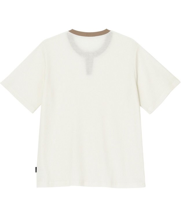 WACOAL MEN WEB限定　ルームウェア　半袖　ひざ上丈　綿混（本体）　前閉じ　/ブロス　GH3300 ベージュ