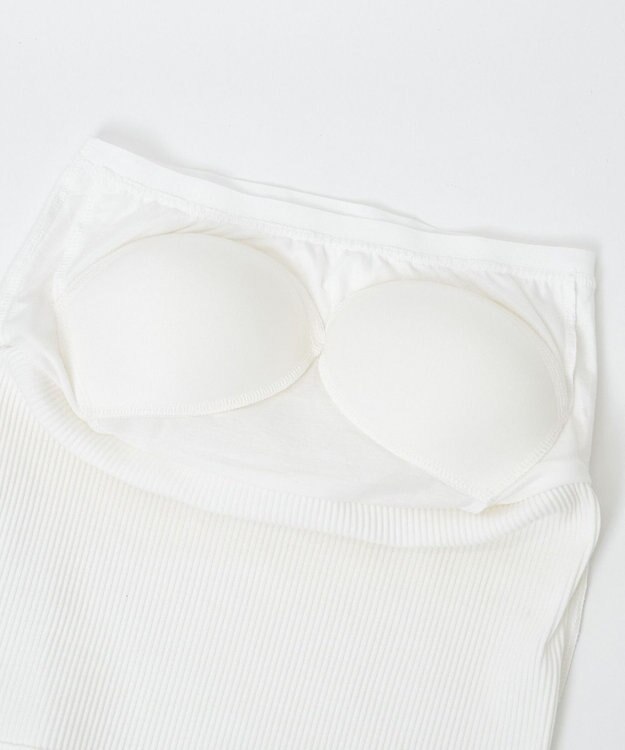 WEGO 【カップ付き】なちゅ盛れカップインショートキャミ オフホワイト