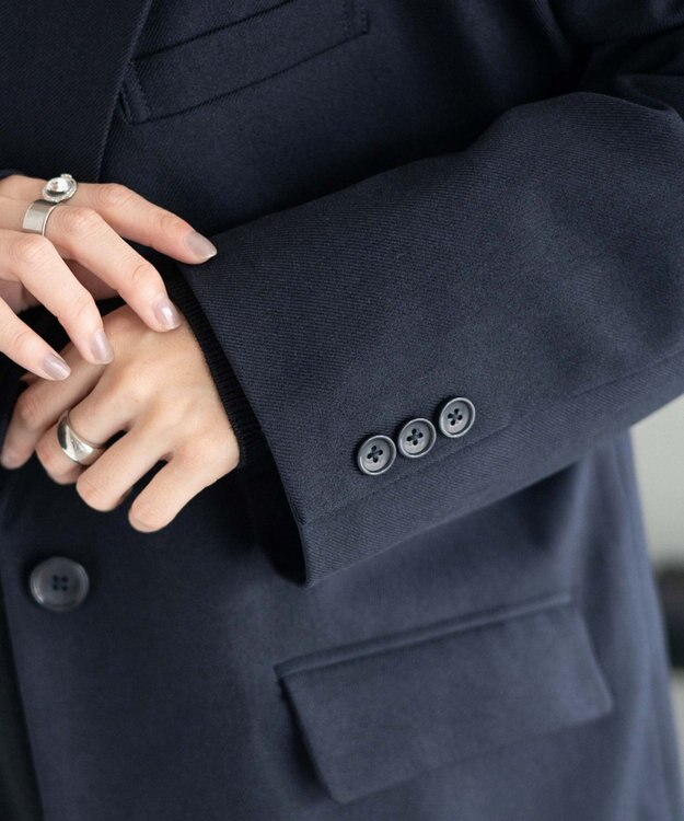 WEGO ボクシーテーラードジャケット ネイビー