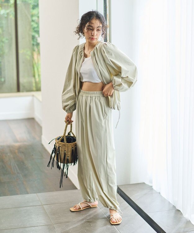 #Newans 【UVカット/撥水/接触冷感】ギャザーブラウス ラッシュガード オフ