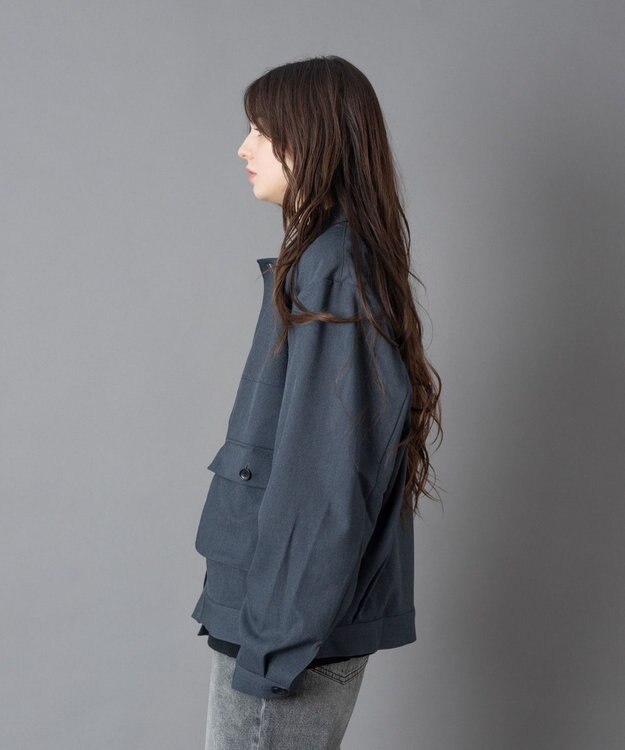 WEGO 【ユニセックス着用ITEM】ダブルポケットショートジャケット ブルーその他