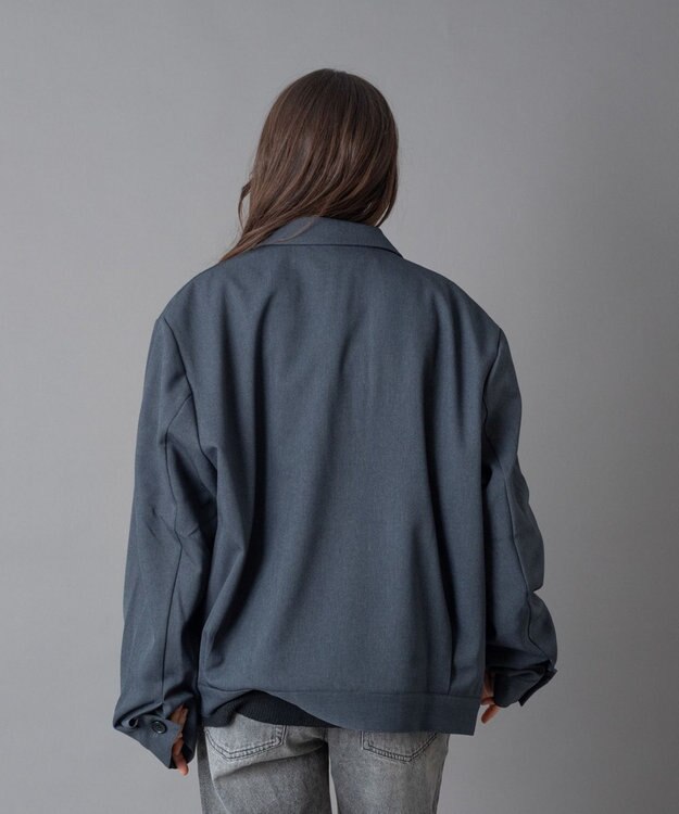 WEGO 【ユニセックス着用ITEM】ダブルポケットショートジャケット ブルーその他